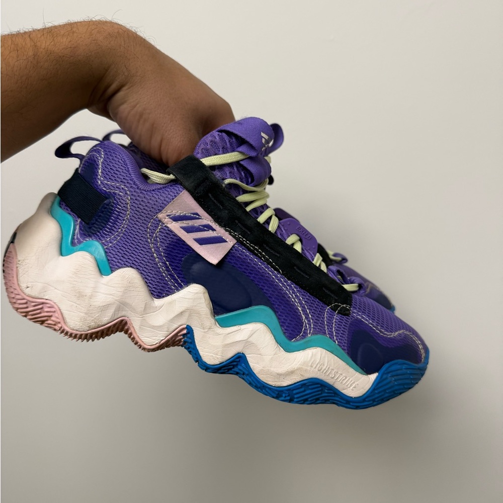 Adidas Exhibit B Hoop City Purple White Candace Parker  GZ9562 Women SZ 7.5 Used